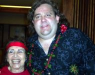 Joey with Jackie Ward at Hawaiian Jazz Blow Out