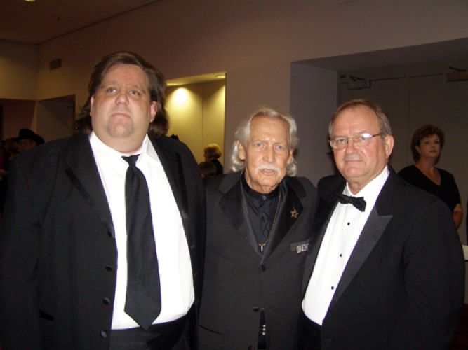 Joey with John L Carson and Talmadge Stuckey at 2009 GA Music HOF Awards