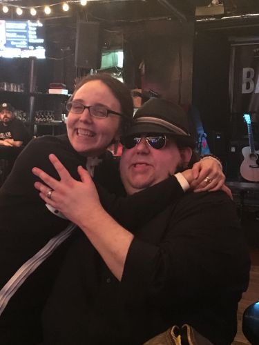 Joey with former student and dear friend Ashley Foy at Bar 9