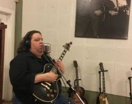 Joey tracking vocals at Sun Studio