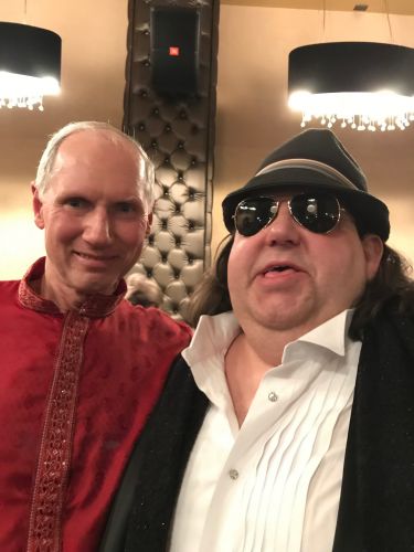 Joey with 2018 Round Glass Music Awards performer Premik Tubbs