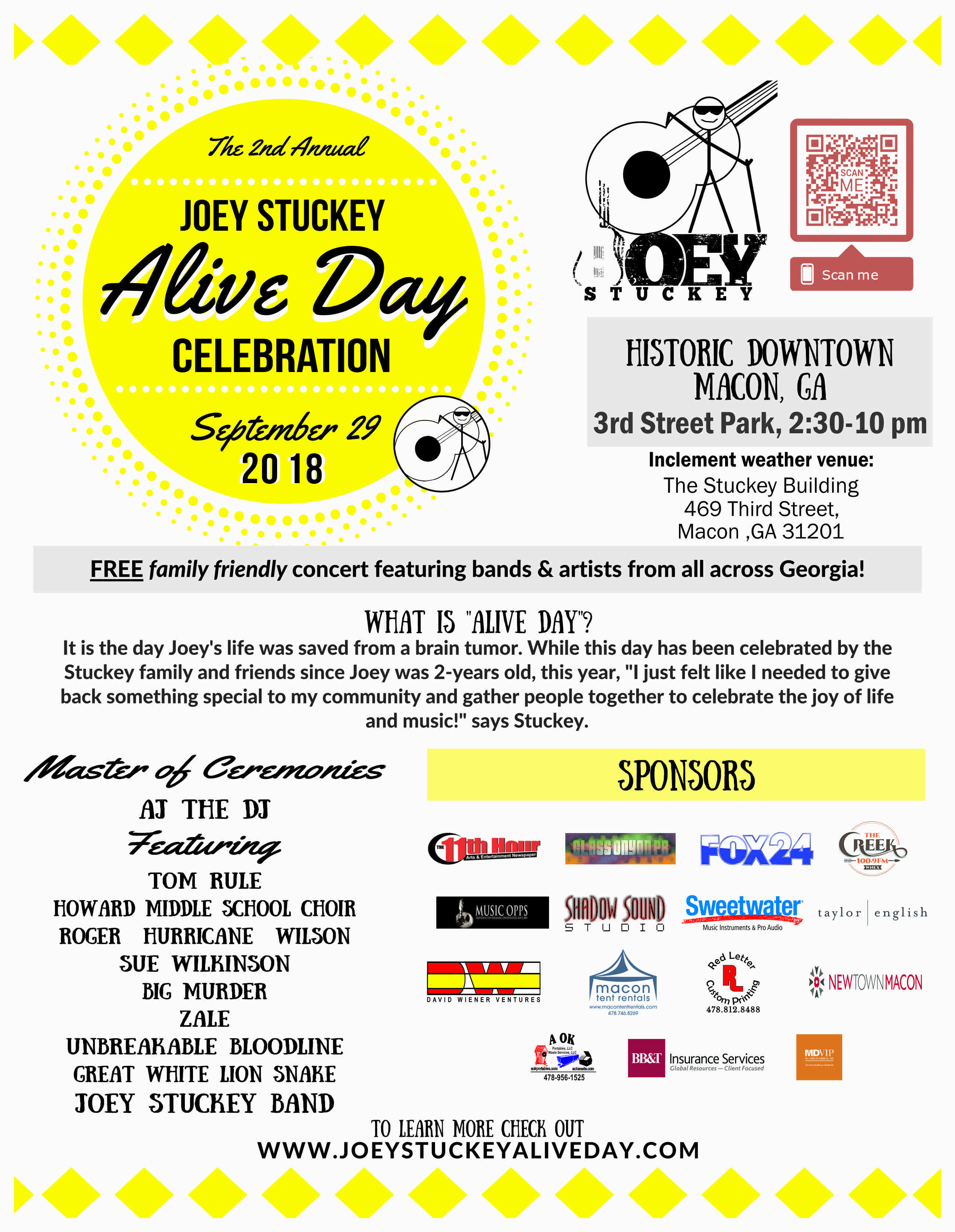 Joey Stuckey's Alive Day 2018 Poster