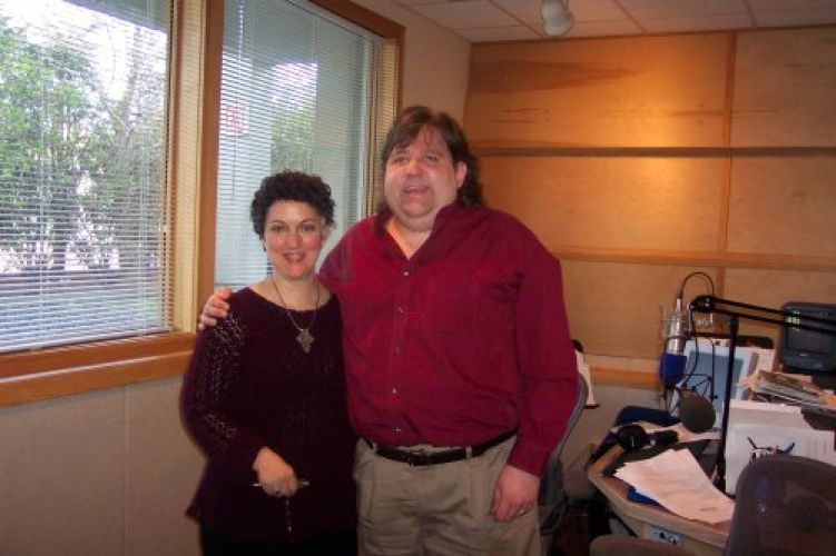 Joey with Lisa Mullins at Studio GPR in Boston