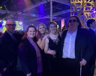 Joey and Jen with Brad, Shannon and Athena at 2023 GRAMMY after party