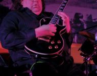 Joey with Les Paul Guitar at Mixture Album Release