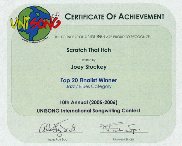 unisong-certificate