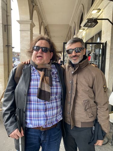 Joey with Roger Montejano in Paris
