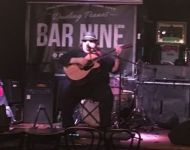Joey performing at Bar 9 in Hell’s Kitchen