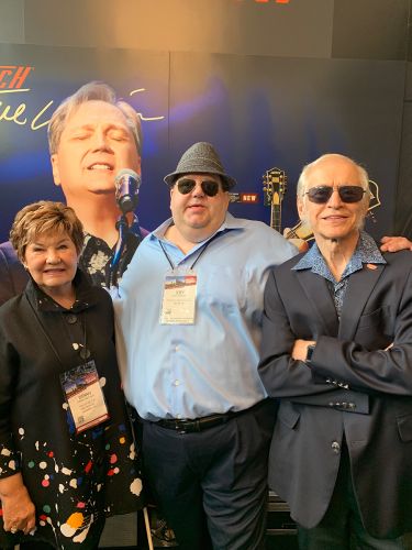 Joey with Dinah and George Gretsch at 2019 Summer NAMM in Nashville