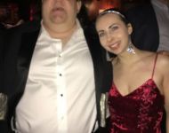 Joey with classical pianist Tania Stavreva at Grammy Soiree 2018 in NYC