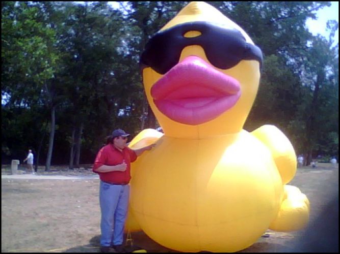 Joey with Giant Duck