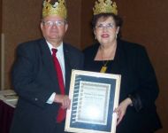 Talmadge and Reva Stuckey winning King and Queen of Atlanta Society of Entertainers 2005 
