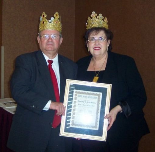 Talmadge and Reva Stuckey winning King and Queen of Atlanta Society of Entertainers 2005 