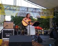Amber Pierce performing at Alive Day
