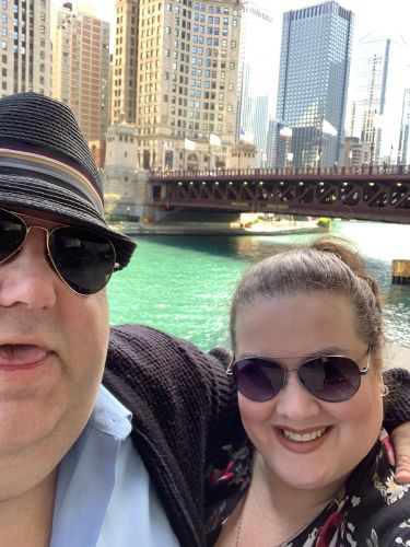 Joey and Jen at Chicago River Walk